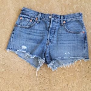 Levi’s 501 high waisted shorts